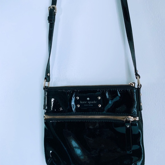 Black Kate Spade Crossbody Purse Messenger Handbag - Picture 2 of 7